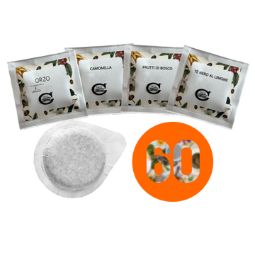 Cialde Caffè Cortese compostabili ESE 44 mm - Kit Degustazione Infusi Caffè Cortese