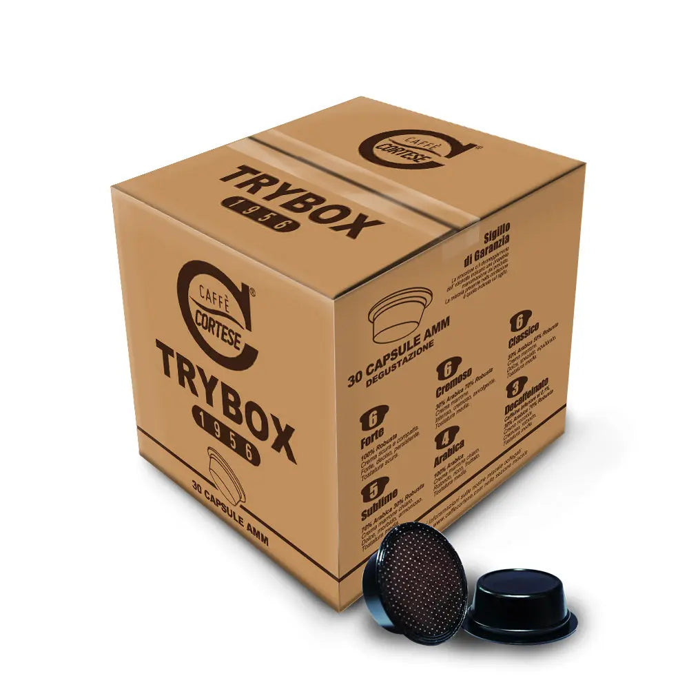 Capsule Caffè Cortese compatibili A Modo Mio - Trybox Caffè Cortese