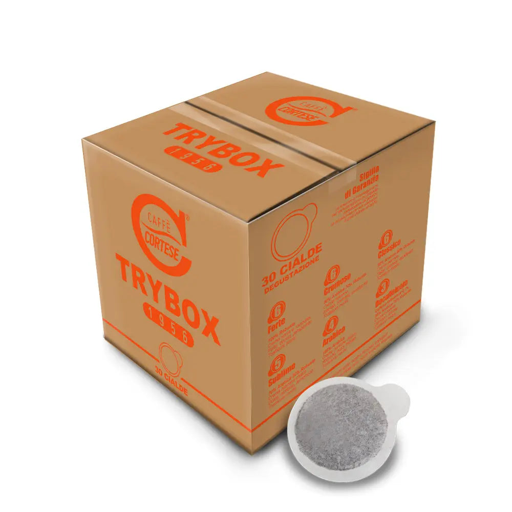 Cialde Caffè Cortese compostabili ESE 44 mm - Trybox Caffè Cortese