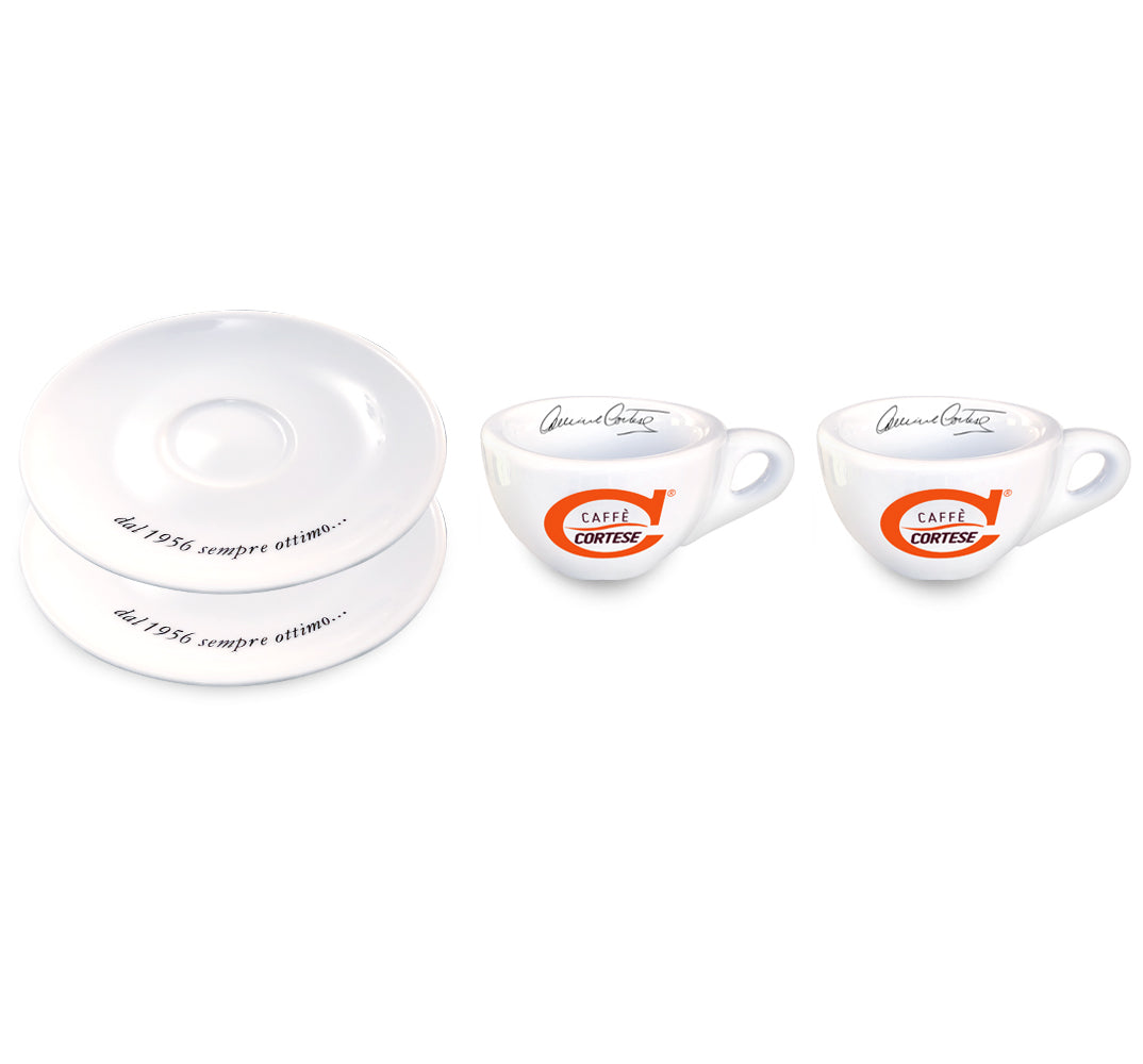 Caffè Cortese tazzine espresso con piattino