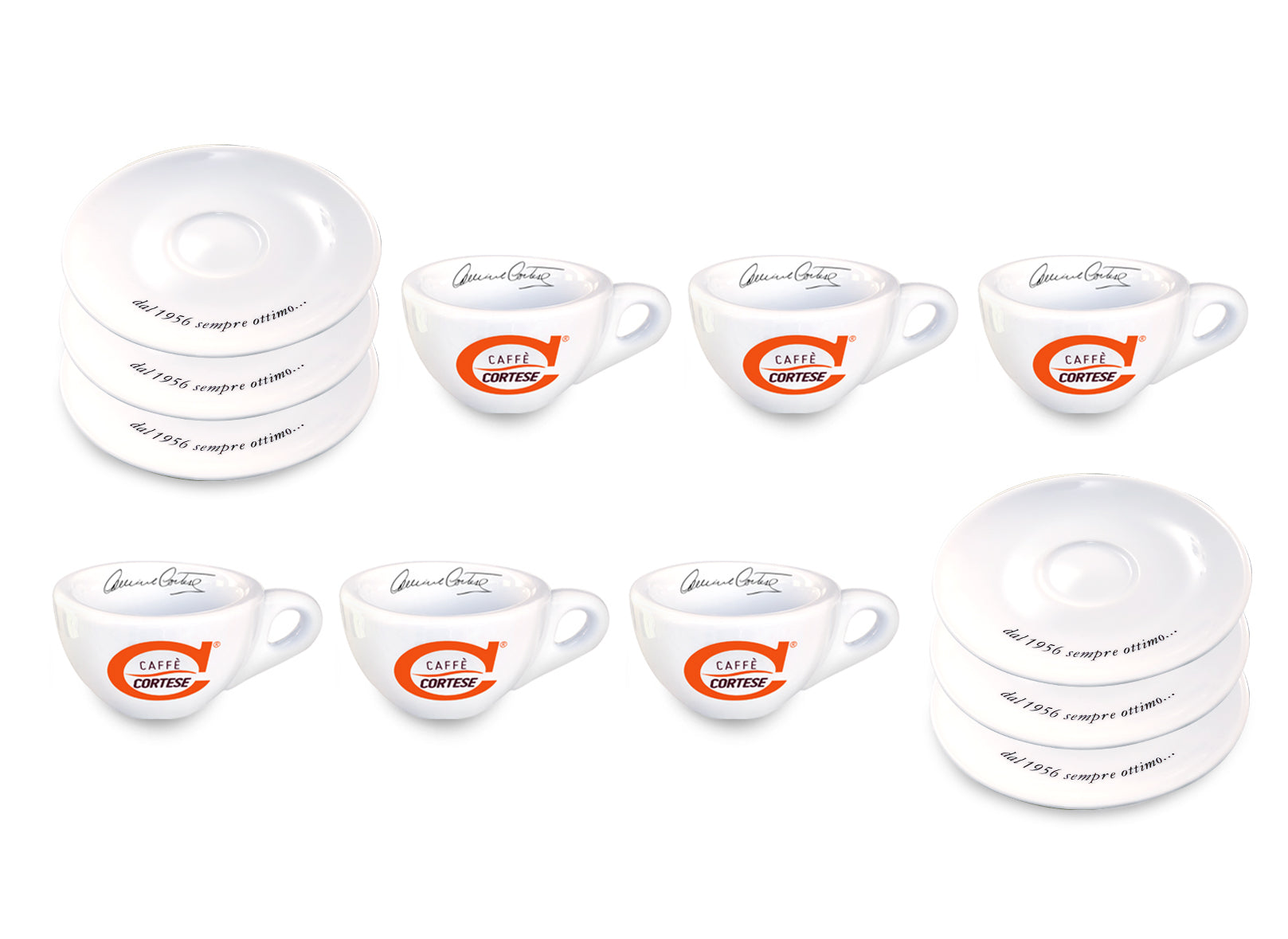 Caffè Cortese tazzine espresso con piattino