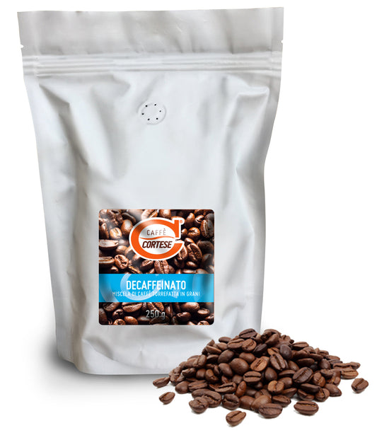 Grani Caffè Cortese miscela di caffè tostato in grani - Decaffeinato 250 g Caffè Cortese