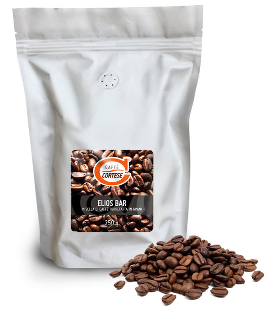 Grani Caffè Cortese miscela di caffè tostato in grani - Elios Bar 250 g Caffè Cortese