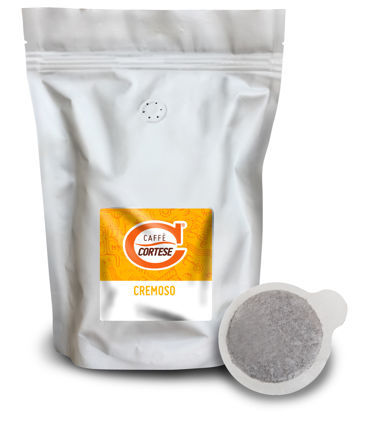 Cialde Caffè Cortese compostabili ESE 44 mm - Doypack Cremoso