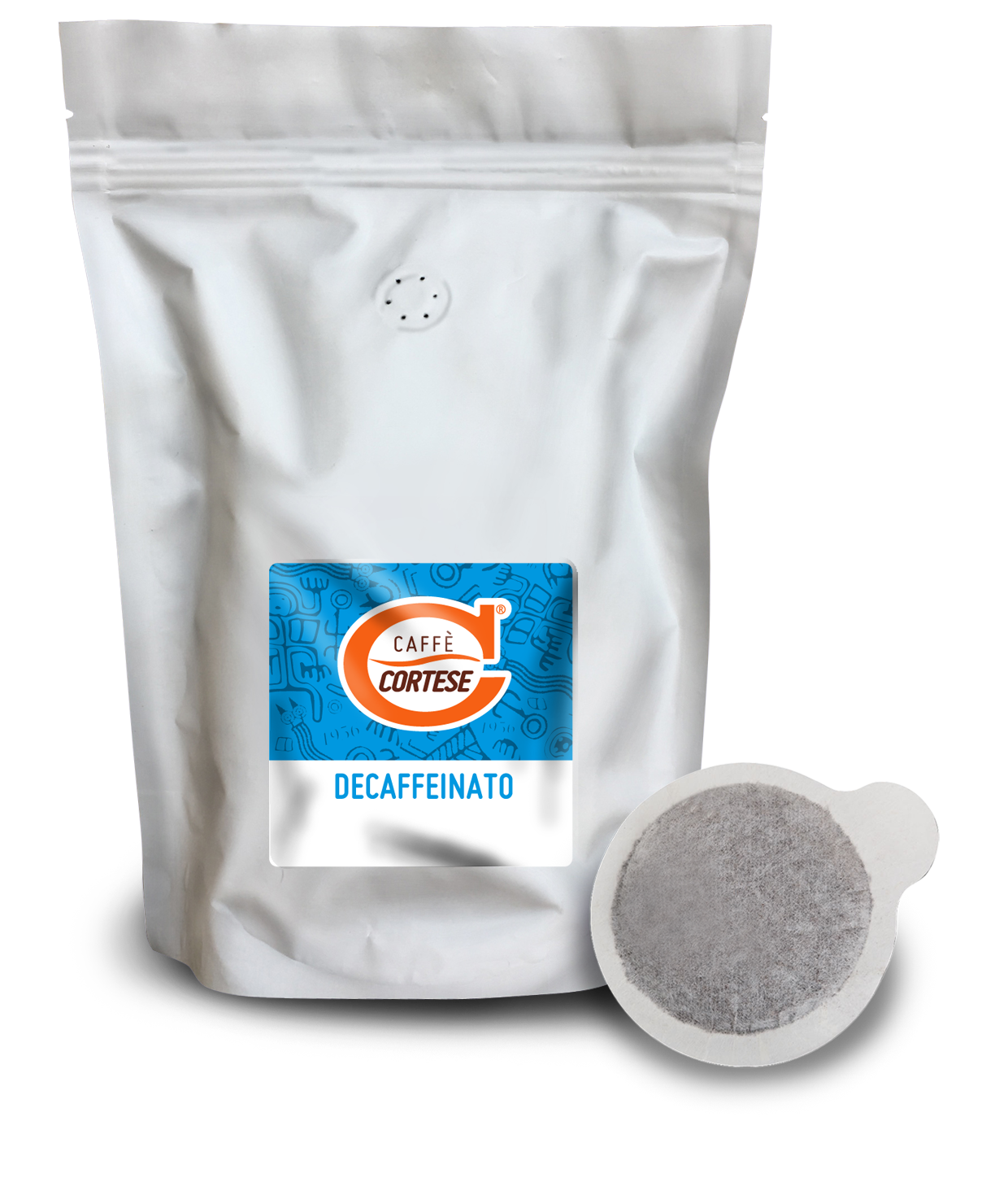 Cialde Caffè Cortese compostabili ESE 44 mm - Doypack Decaffeinato