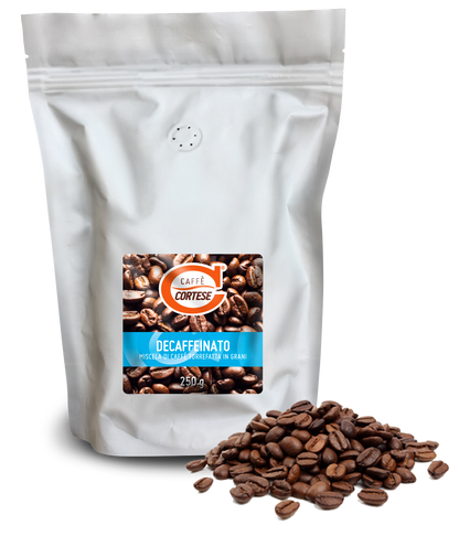 Grani Caffè Cortese miscela di caffè tostato in grani - Decaffeinato 250 g