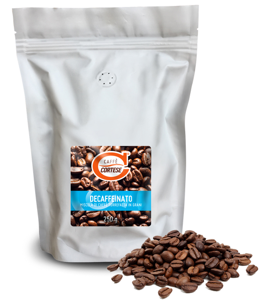 Grani Caffè Cortese miscela di caffè tostato in grani - Decaffeinato 250 g