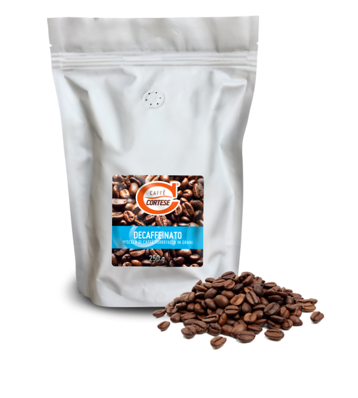 Grani Caffè Cortese miscela di caffè tostato in grani - Decaffeinato 250 g