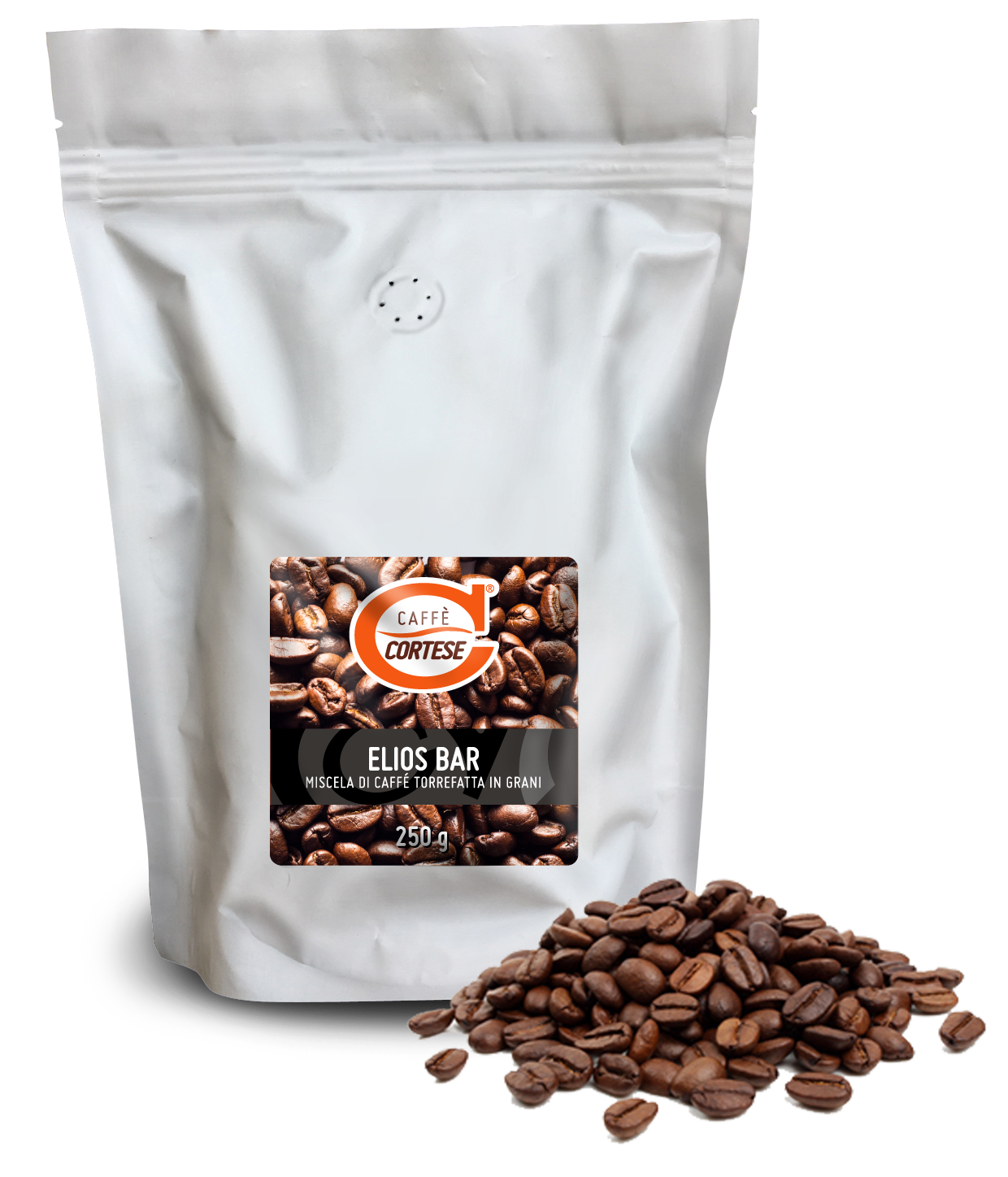 Grani Caffè Cortese miscela di caffè tostato in grani - Elios Bar 250 g