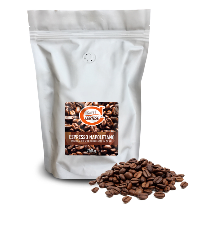 Grani Caffè Cortese miscela di caffè tostato in grani - Espresso Napoletano 250 g