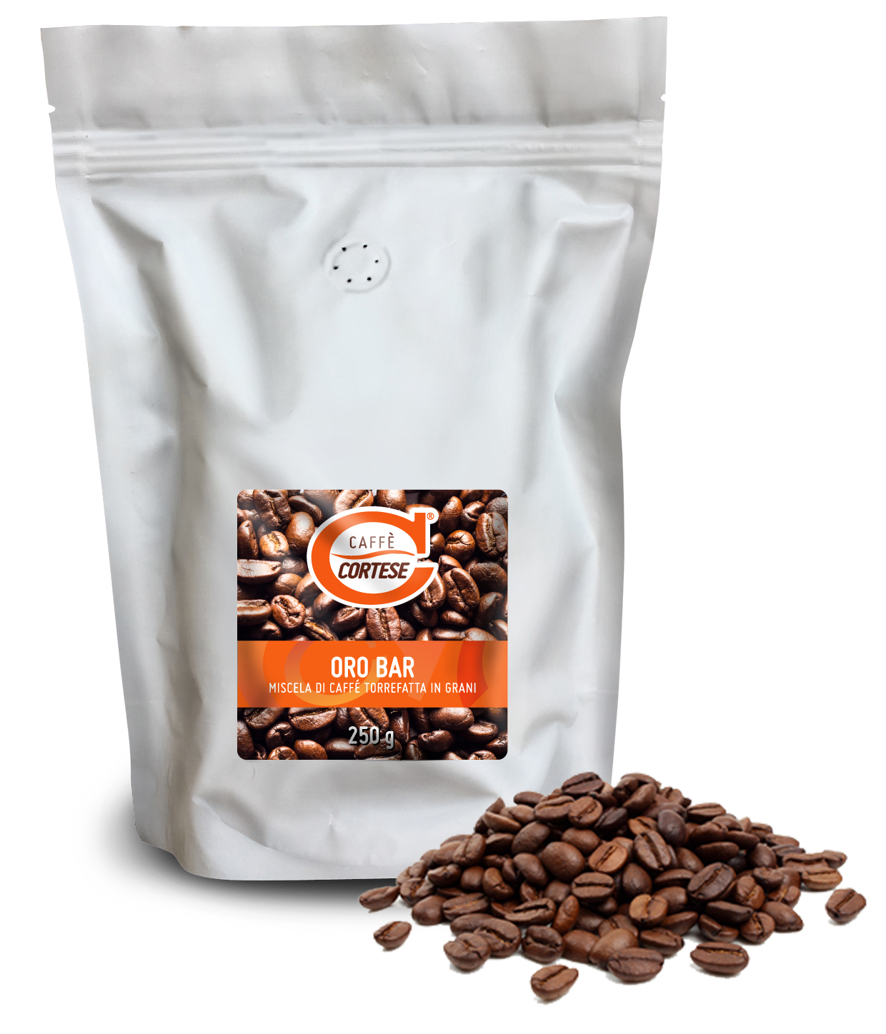 Grani Caffè Cortese miscela di caffè tostato in grani - Oro Bar 250 g