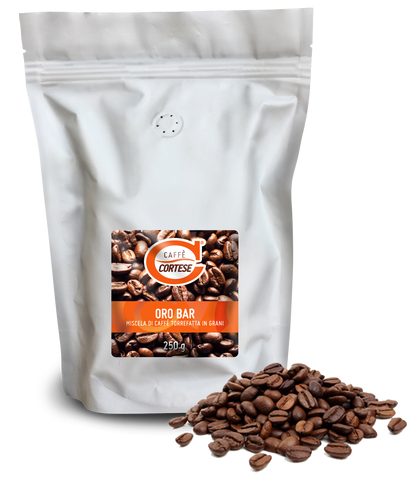 Grani Caffè Cortese miscela di caffè tostato in grani - Oro Bar 250 g