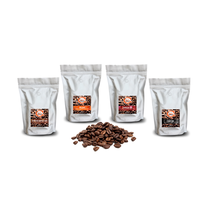 Grani Caffè Cortese miscela di caffè tostato in grani - Kit Degustazione 1 kg (4 buste da 250 g)