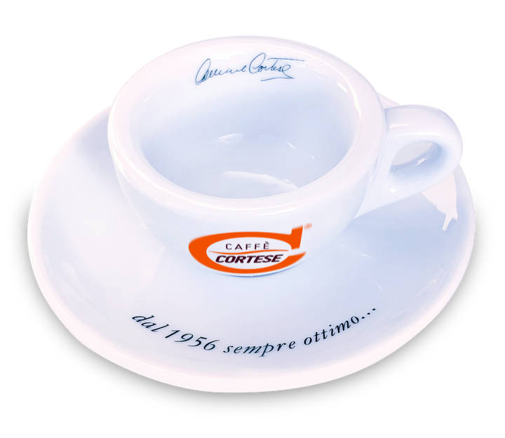 Caffè Cortese tazzine basse espresso con piattino