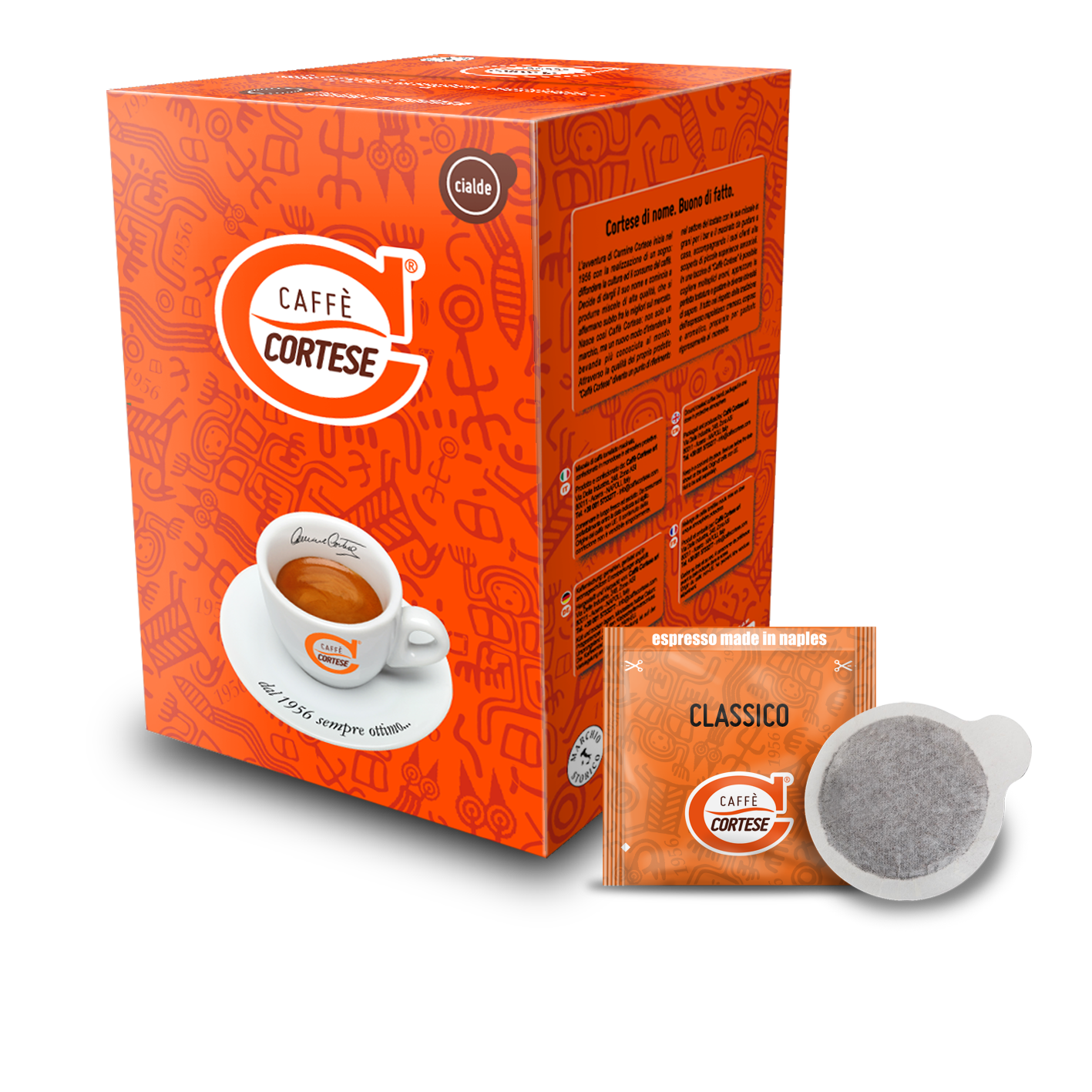Cialde compostabili Caffè Cortese ESE 44 mm Classico