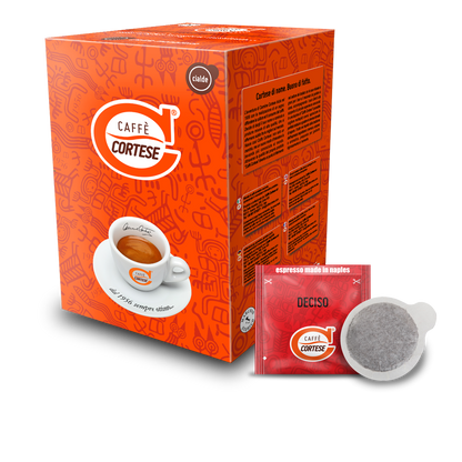 Cialde compostabili Caffè Cortese ESE 44 mm Deciso