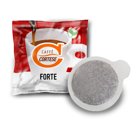 Cialde compostabili Caffè Cortese ESE 44 mm Forte