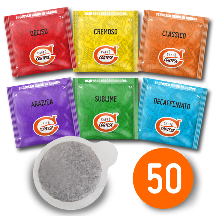 Cialde Caffè Cortese compostabili ESE 44 mm - Kit Degustazione