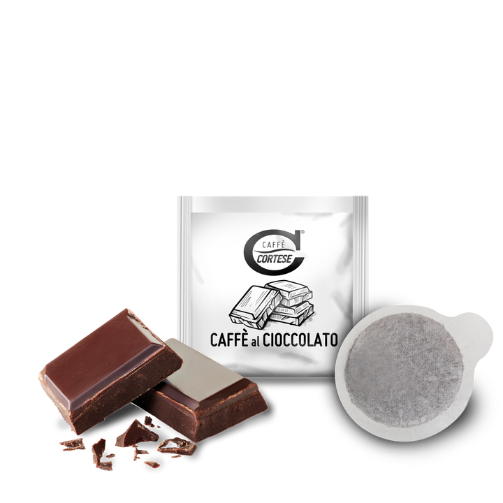 15 Cialde Caffè Cortese compostabili ESE 44 mm - Aromatizzate Cioccolato