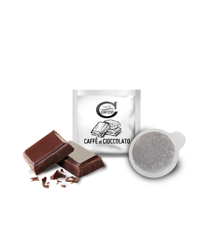 15 Cialde Caffè Cortese compostabili ESE 44 mm - Aromatizzate Cioccolato