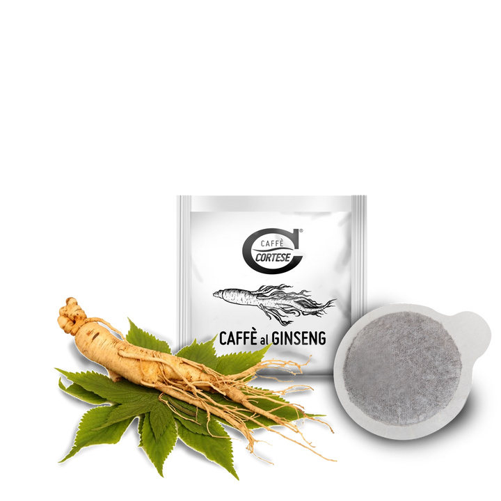 15 Cialde Caffè Cortese compostabili ESE 44 mm - Aromatizzate Ginseng