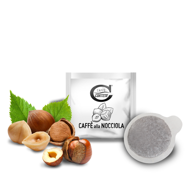 15 Cialde Caffè Cortese compostabili ESE 44 mm - Aromatizzate Nocciola