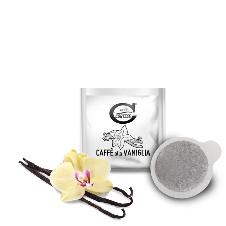 15 Cialde Caffè Cortese compostabili ESE 44 mm - Aromatizzate Vaniglia