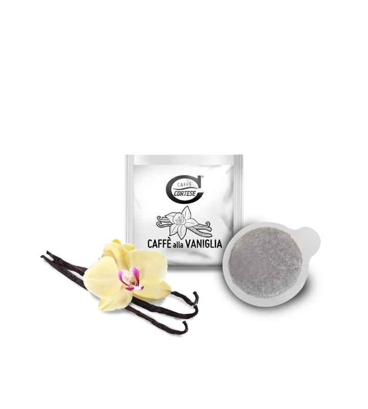 15 Cialde Caffè Cortese compostabili ESE 44 mm - Aromatizzate Vaniglia