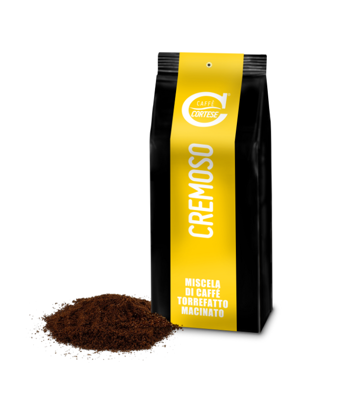 Moka Caffè Cortese miscela di caffè tostato macinato Cremoso 250 g