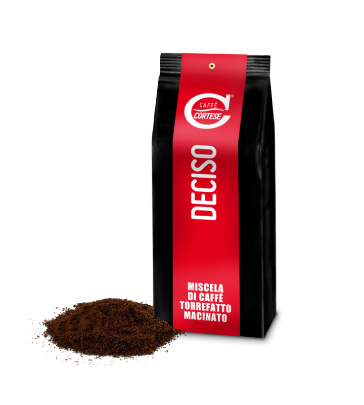 Moka Caffè Cortese miscela di caffè tostato macinato Deciso 250 g