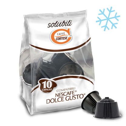 10 Capsule Caffè Cortese compatibili Dolce Gusto - Solubili Bevanda Fredda Mojito