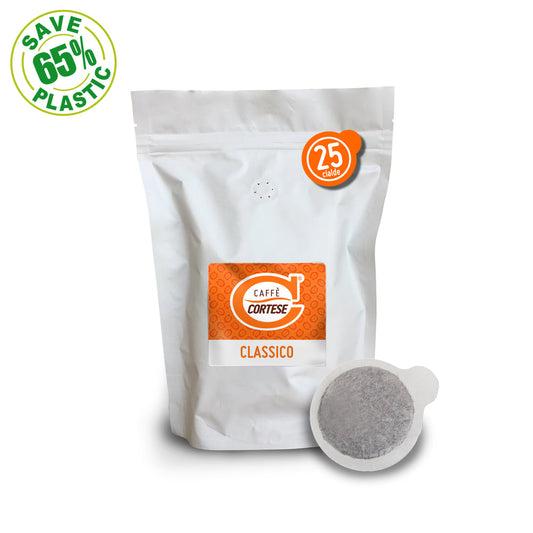 Cialde Caffè Cortese compostabili ESE 44 mm - Doypack Classico Caffè Cortese