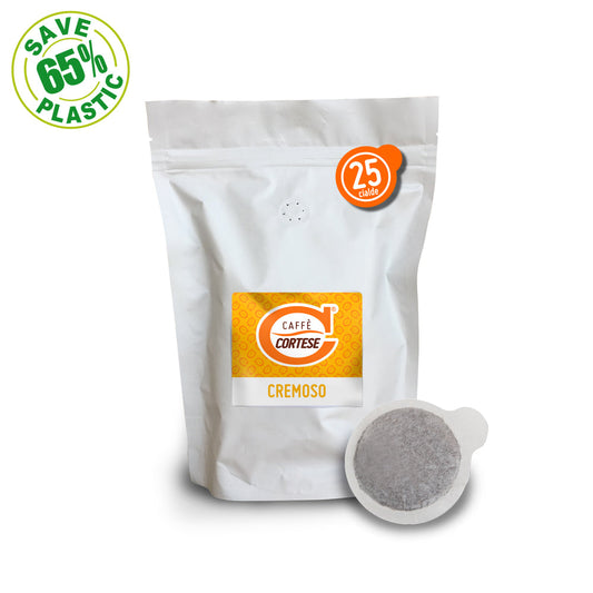 Cialde Caffè Cortese compostabili ESE 44 mm - Doypack Cremoso Caffè Cortese