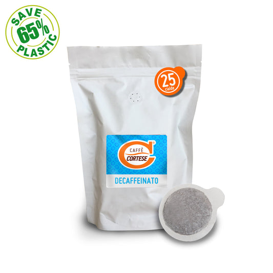 Cialde Caffè Cortese compostabili ESE 44 mm - Doypack Decaffeinato Caffè Cortese