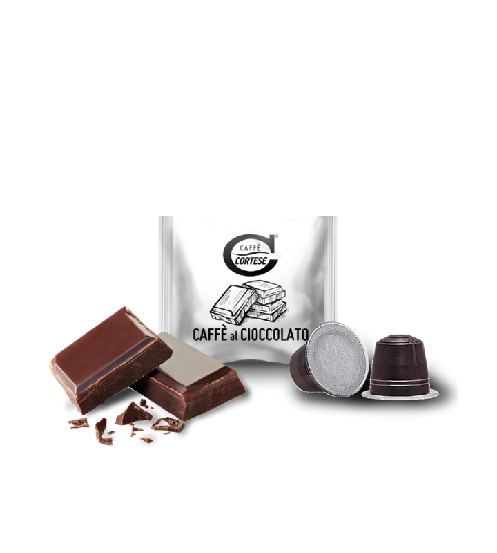10 Capsule Caffè Cortese compatibili Nespresso - Aromatizzate Cioccolato