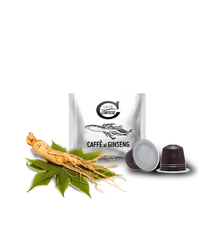 10 Capsule Caffè Cortese compatibili Nespresso - Aromatizzate Ginseng