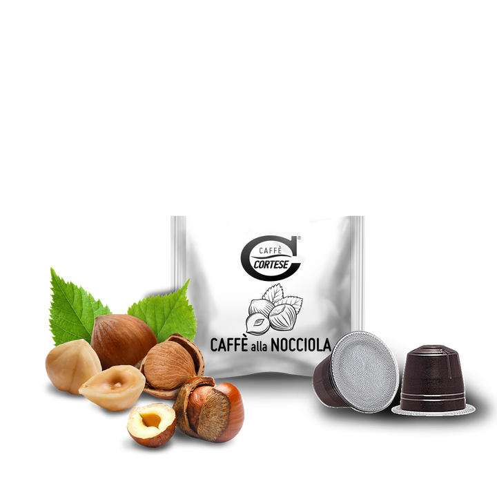 10 Capsule Caffè Cortese compatibili Nespresso - Aromatizzate Nocciola