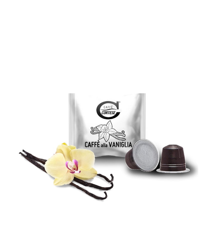 10 Capsule Caffè Cortese compatibili Nespresso - Aromatizzate Vaniglia