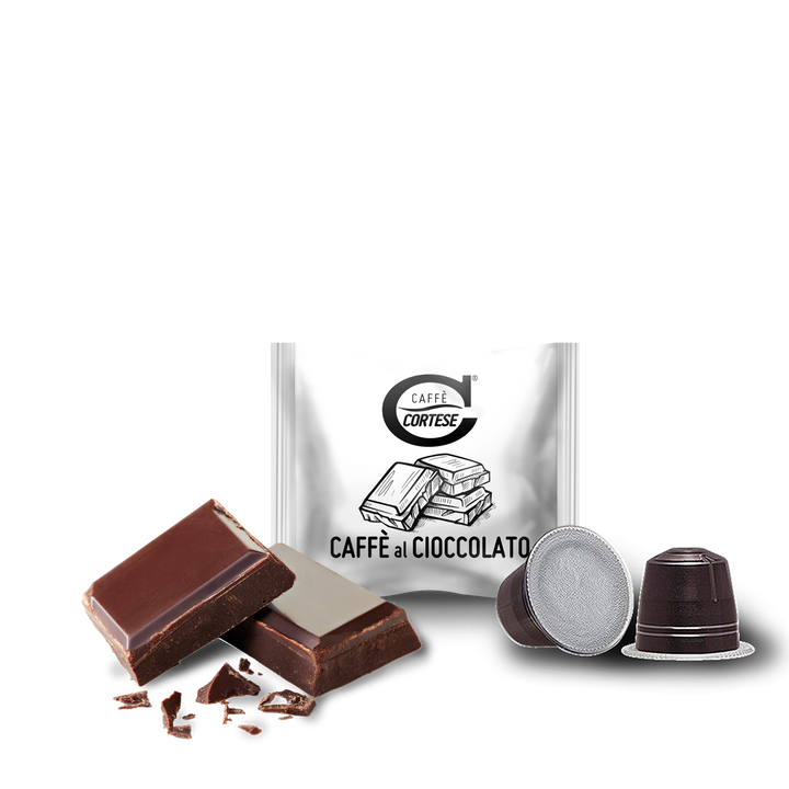 10 Capsule Caffè Cortese compatibili Nespresso - Aromatizzate Cioccolato
