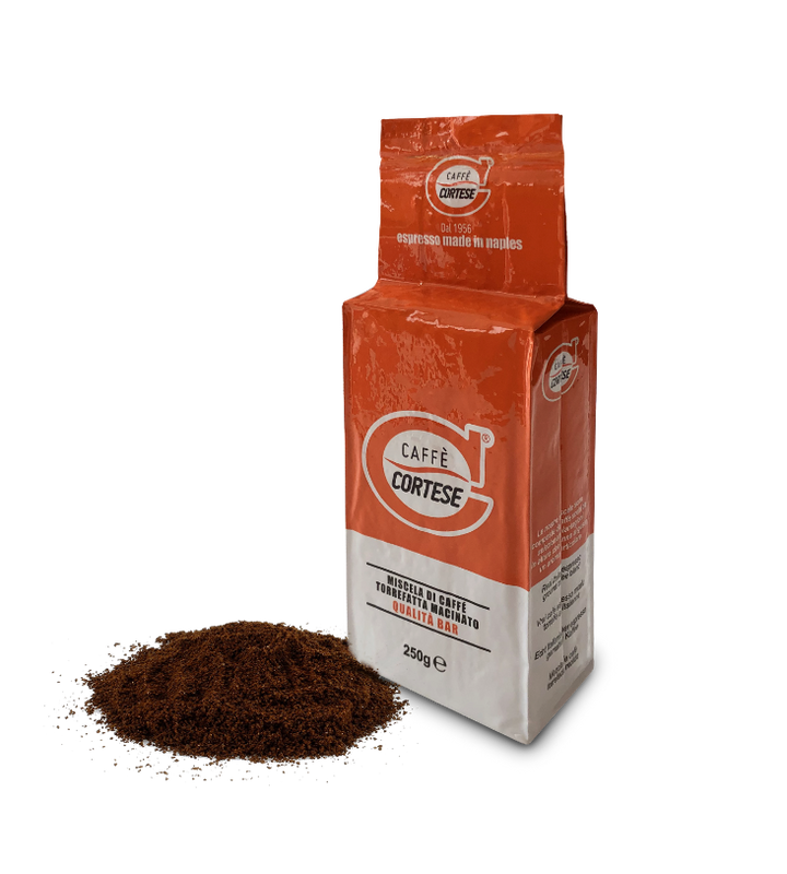 Moka Caffè Cortese miscela di caffè tostato macinato Bar 250 g