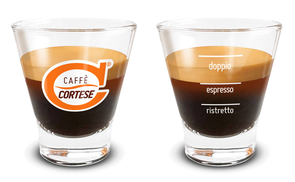 Caffè Cortese tazzine in vetro