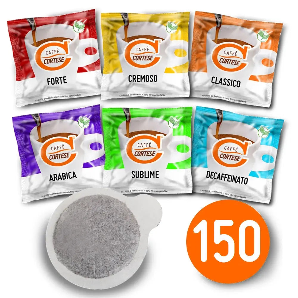 Cialde Caffè Cortese compostabili ESE 44 mm - Kit Degustazione Caffè Cortese