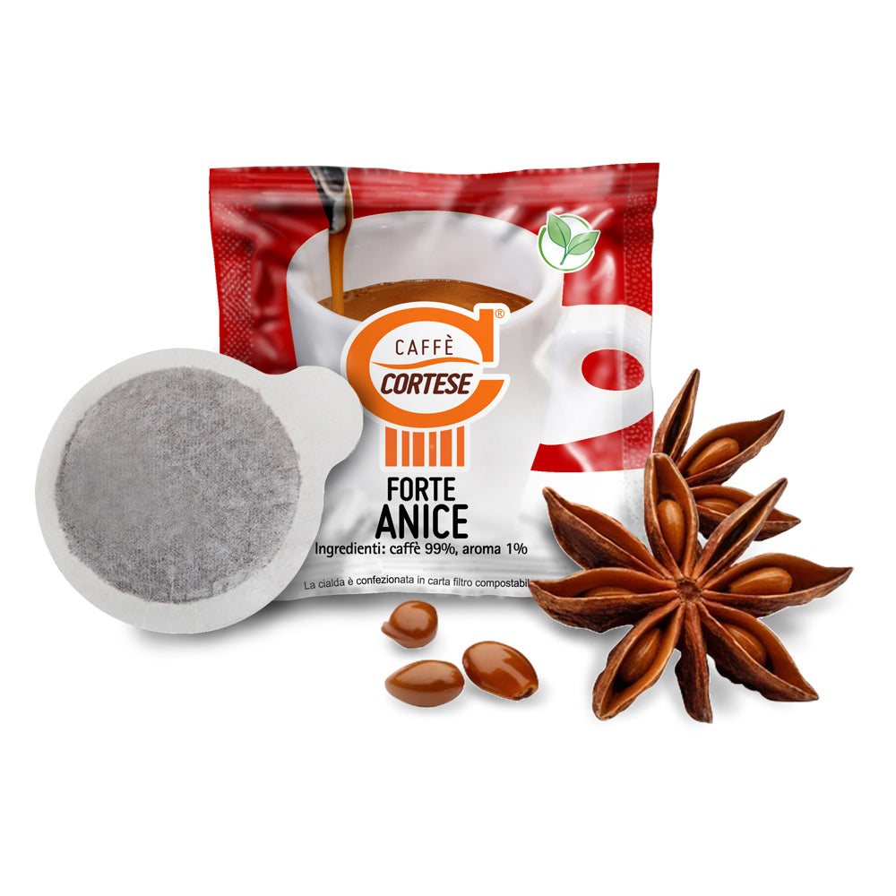 15 Cialde Caffè Cortese compostabili ESE 44 mm - Aromatizzate